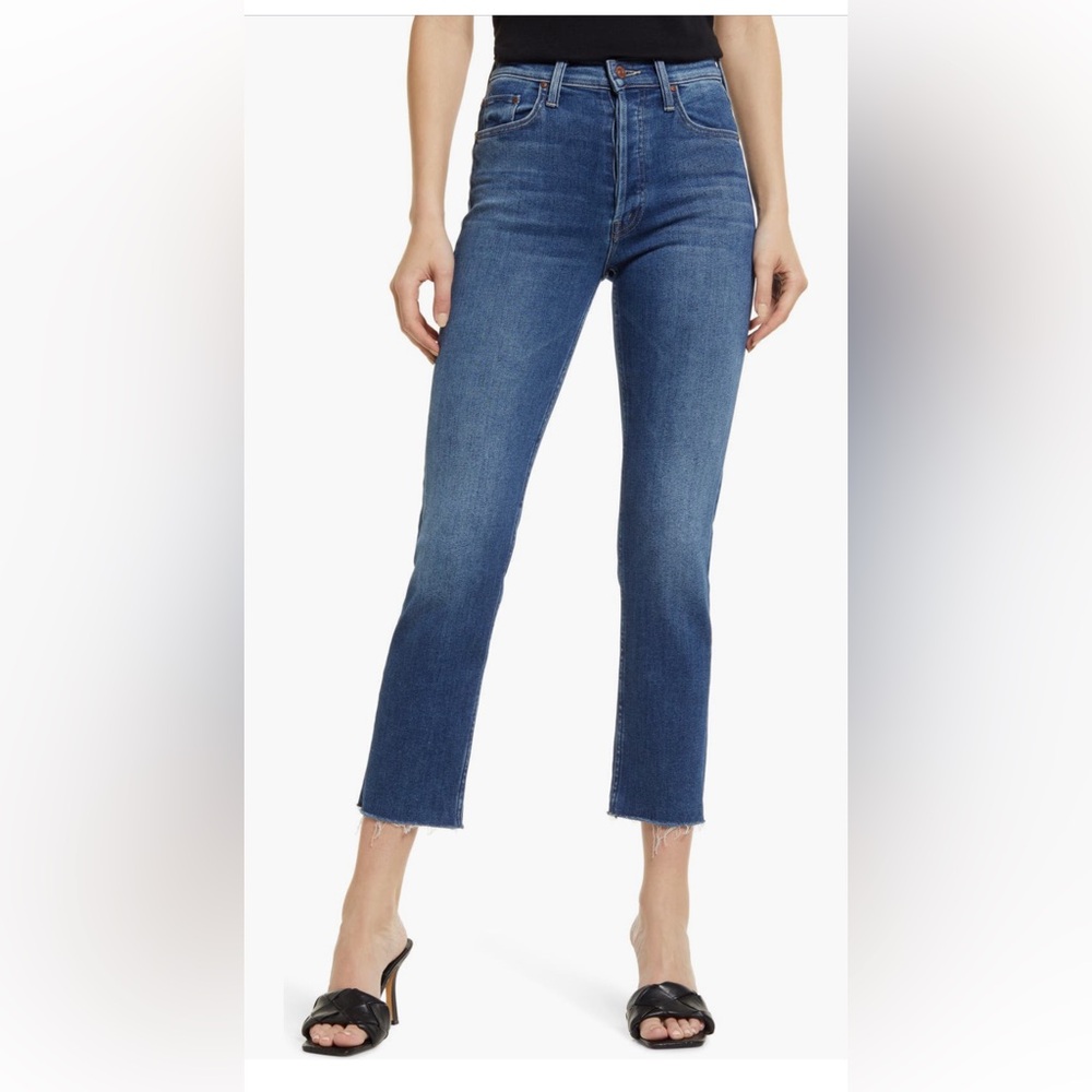 MOTHER JEANS The Tomcat High Waist Ankle Jeans in Let's Just Be Friends
